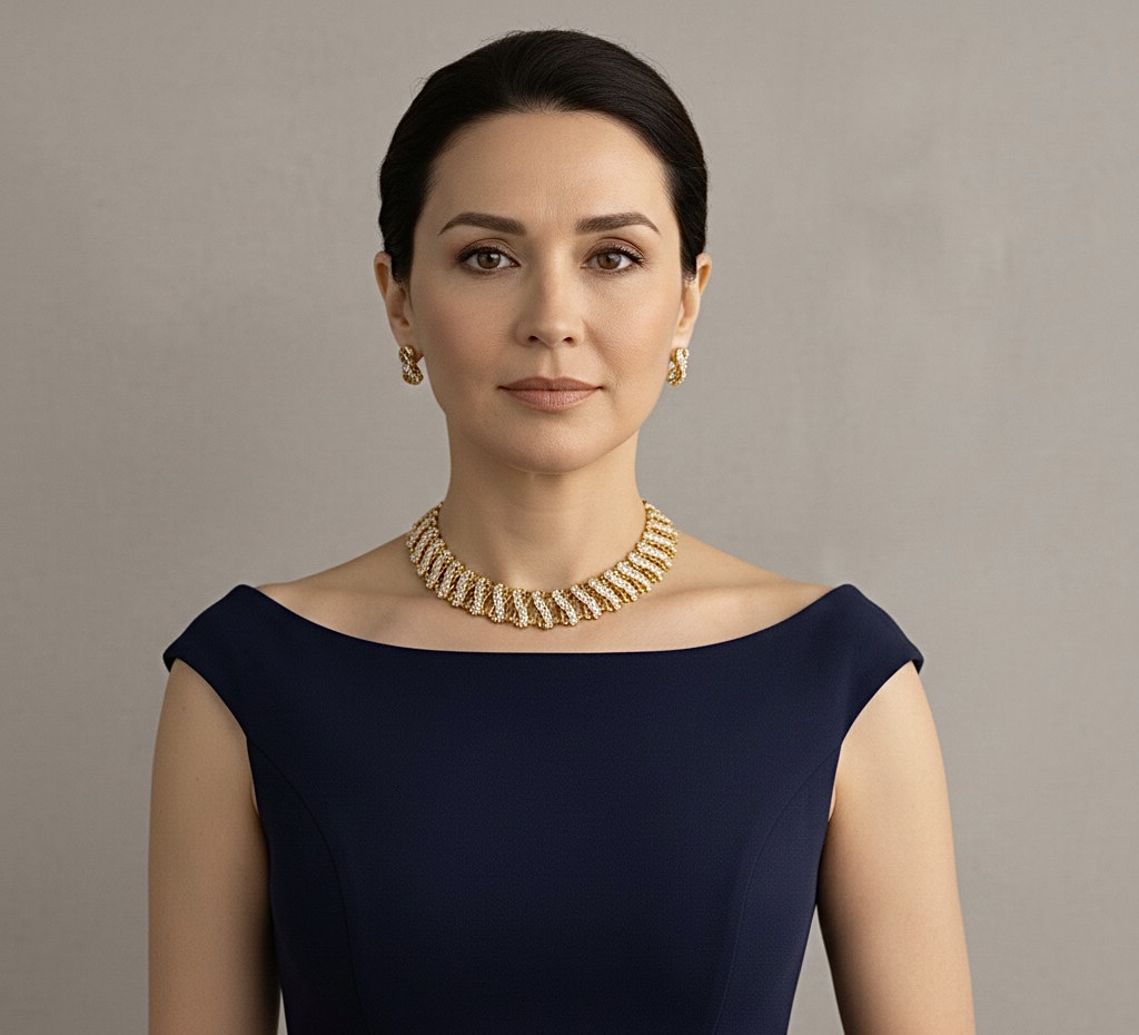 Golden Luxury Ribbed Jewelry Set Shaazz Store